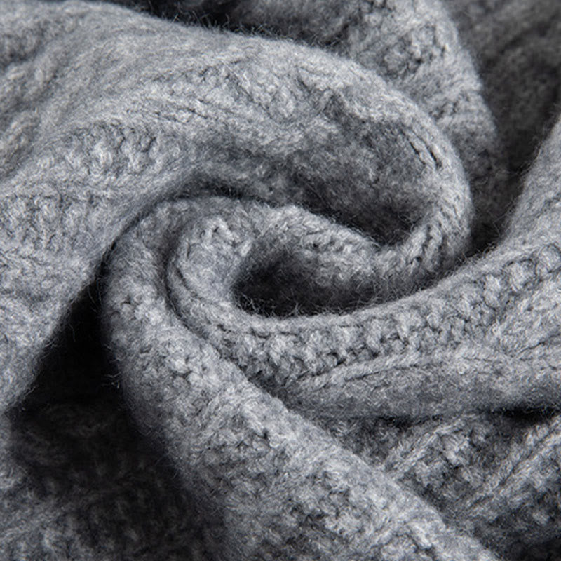 Lässiger Winter-Strickcardigan aus Baumwolle für Damen mit Buddha Stones, gedrehten Knöpfen und langen Ärmeln – ein echter Hingucker! - image 30