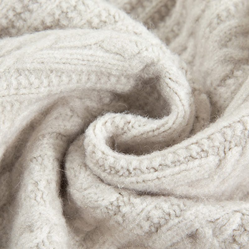 Lässiger Winter-Strickcardigan aus Baumwolle für Damen mit Buddha Stones, gedrehten Knöpfen und langen Ärmeln – ein echter Hingucker! - image 45