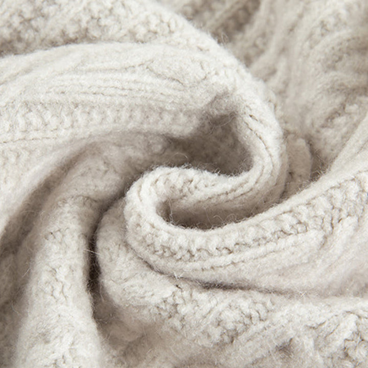 Lässiger Winter-Strickcardigan aus Baumwolle für Damen mit Buddha Stones, gedrehten Knöpfen und langen Ärmeln – ein echter Hingucker! - image 45