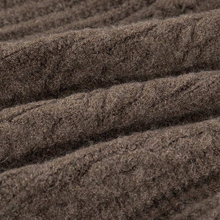 Lässiger Winter-Strickcardigan aus Baumwolle für Damen mit Buddha Stones, gedrehten Knöpfen und langen Ärmeln – ein echter Hingucker! - image 12