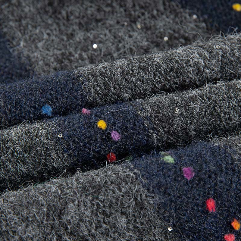 Buddha Stones ​​Winterstreifenmuster Rundhals Langarm Damen Baumwollpullover - image 31