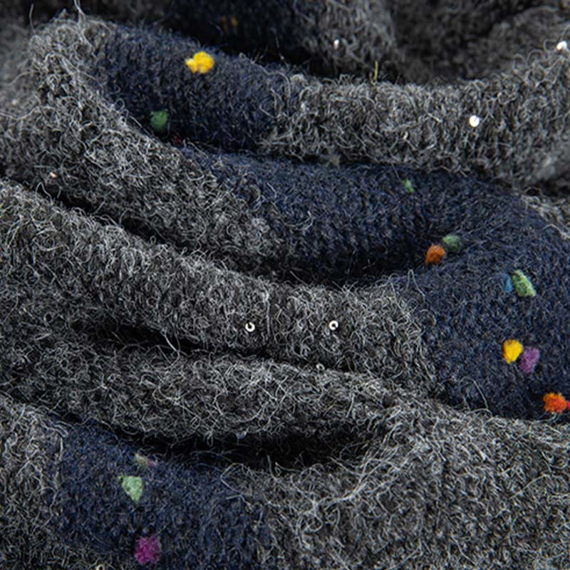 Buddha Stones ​​Winterstreifenmuster Rundhals Langarm Damen Baumwollpullover - image 33