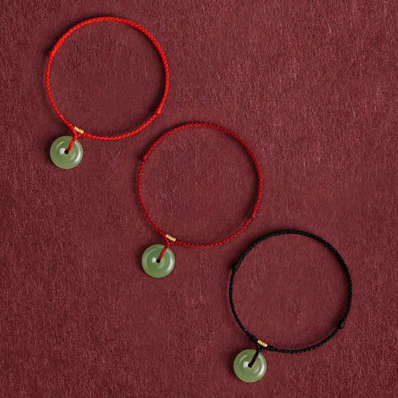 Buddha Stones, natürliches Hetian-Jade-Friedensarmband mit Schnalle, Fülle-Armband und Fußkettchen - image 13