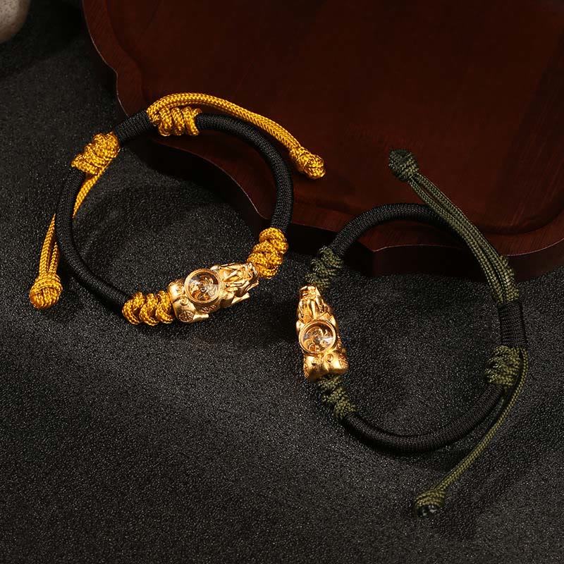 Buddha Stones ​​Pi Xiu Reichtum Glück Handgewebtes Seilarmband - image 13