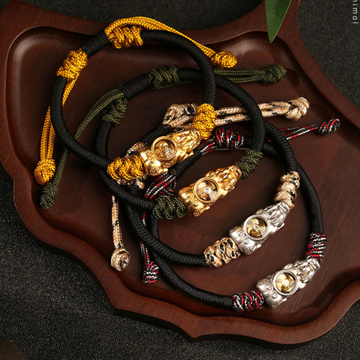 Buddha Stones ​​Pi Xiu Reichtum Glück Handgewebtes Seilarmband - image 15