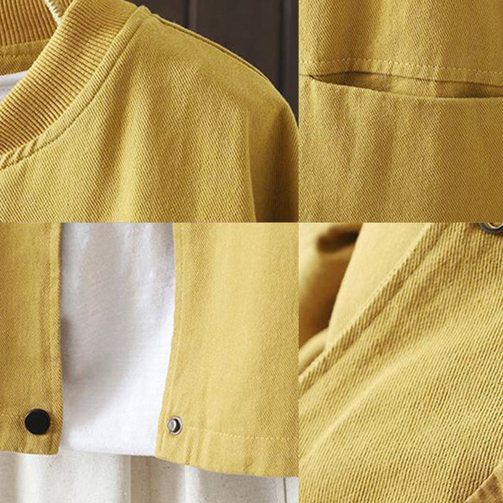 Buddha Stones Herbst-Baumwolljacke mit Knöpfen, langen Ärmeln und Taschen für Damen - image 18