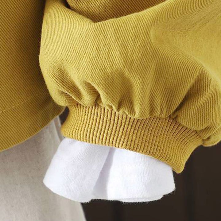 Buddha Stones Herbst-Baumwolljacke mit Knöpfen, langen Ärmeln und Taschen für Damen - image 15