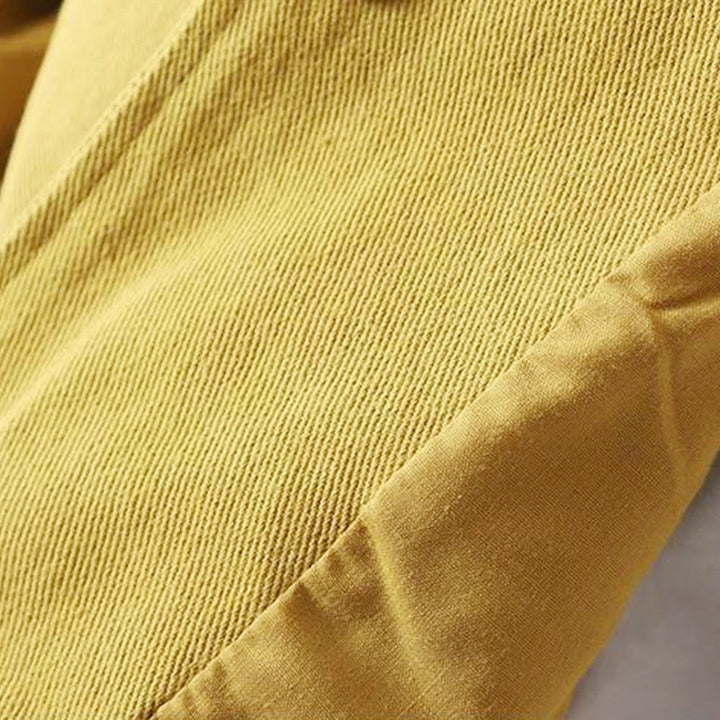 Buddha Stones Herbst-Baumwolljacke mit Knöpfen, langen Ärmeln und Taschen für Damen - image 17