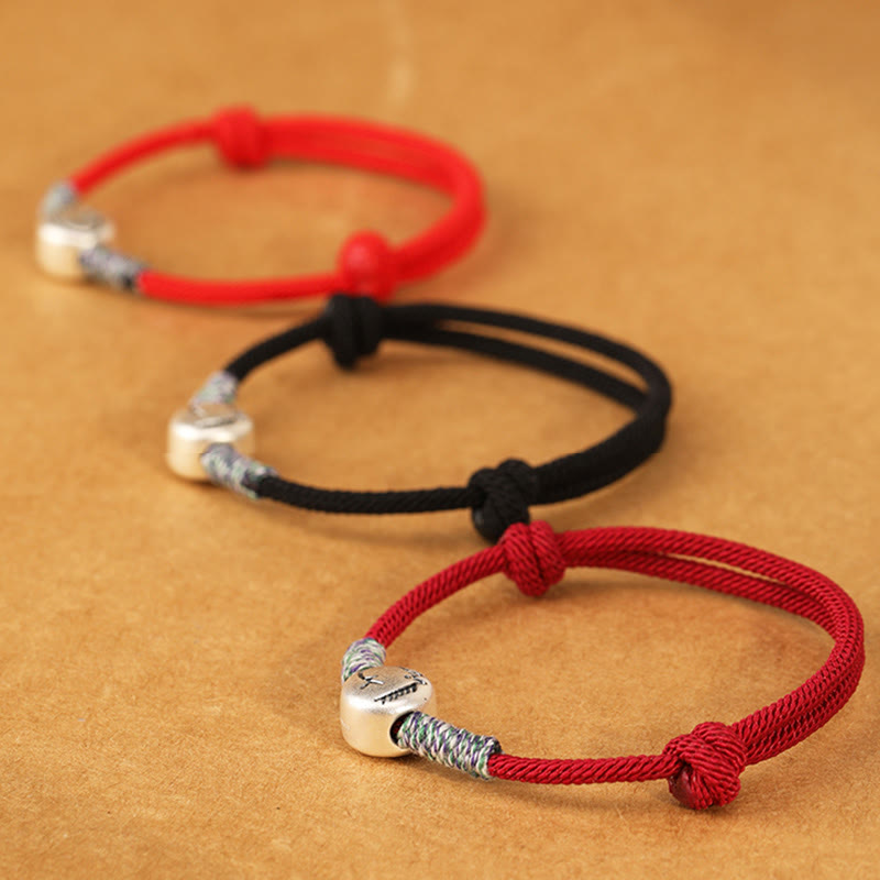 Buddha Stones, 999er Sterlingsilber, Jahr des Pferdes, Chinesisches Tierkreiszeichen, geflochtenes Glücksarmband - image 56