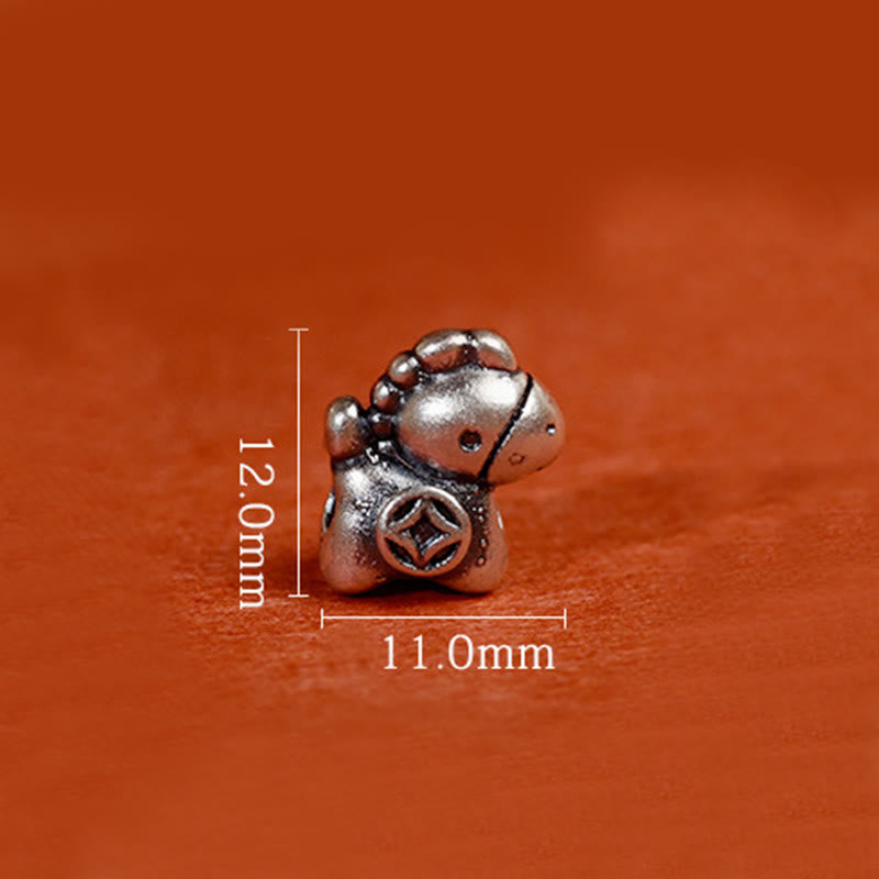 Buddha Stones, 999 Sterling Silber, Jahr des Pferdes, 925 Sterling Silber, Friedens- und Freude-Anhänger, geflochtenes Glücksarmband/Fußkettchen - image 20