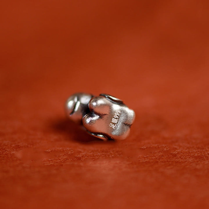 Buddha Stones, 999 Sterling Silber, Jahr des Pferdes, 925 Sterling Silber, Friedens- und Freude-Anhänger, geflochtenes Glücksarmband/Fußkettchen - image 22