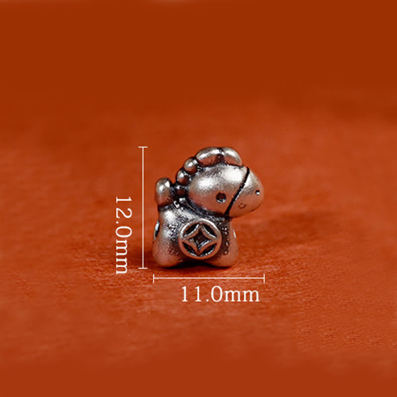Buddha Stones, 999 Sterling Silber, Jahr des Pferdes, 925 Sterling Silber, Glockenschnur, Glücksarmband für Kinder und Erwachsene - image 20