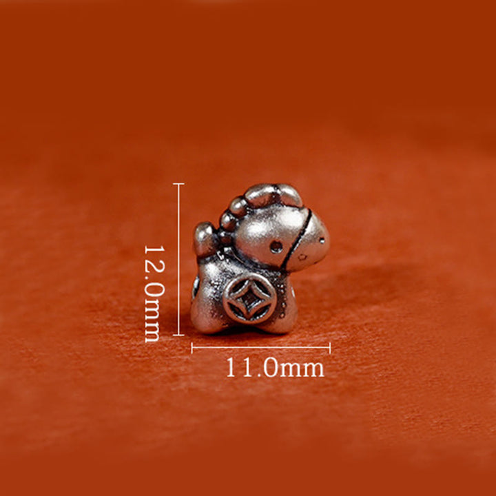 Buddha Stones, 999 Sterling Silber, Jahr des Pferdes, 925 Sterling Silber, Glockenschnur, Glücksarmband für Kinder und Erwachsene - image 20