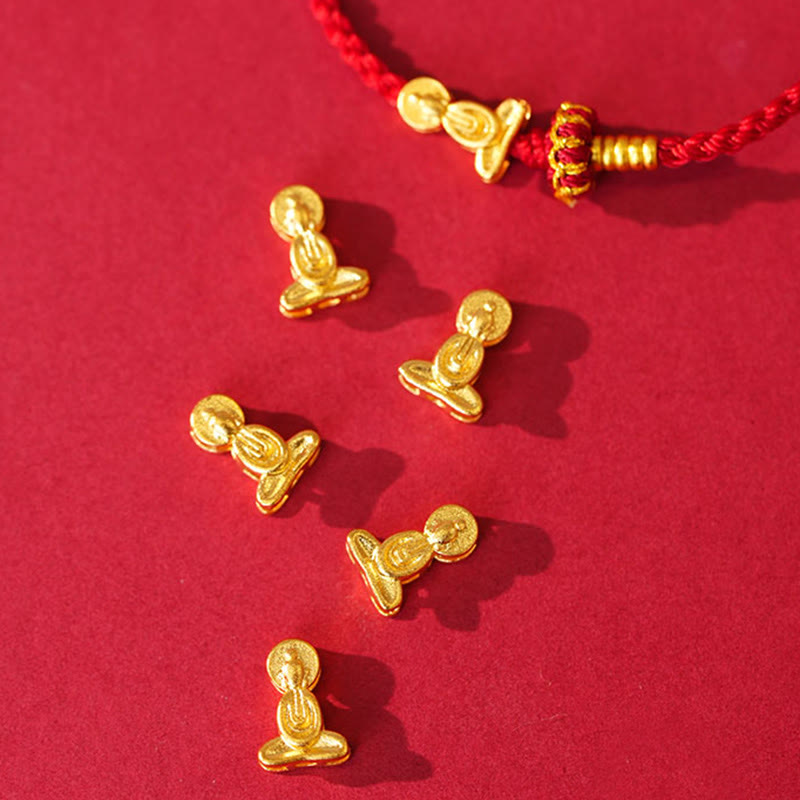 Buddha Stones, formloser Buddha, Lotusknoten, rote Schnur, Schutz, geflochtenes Armband - image 8