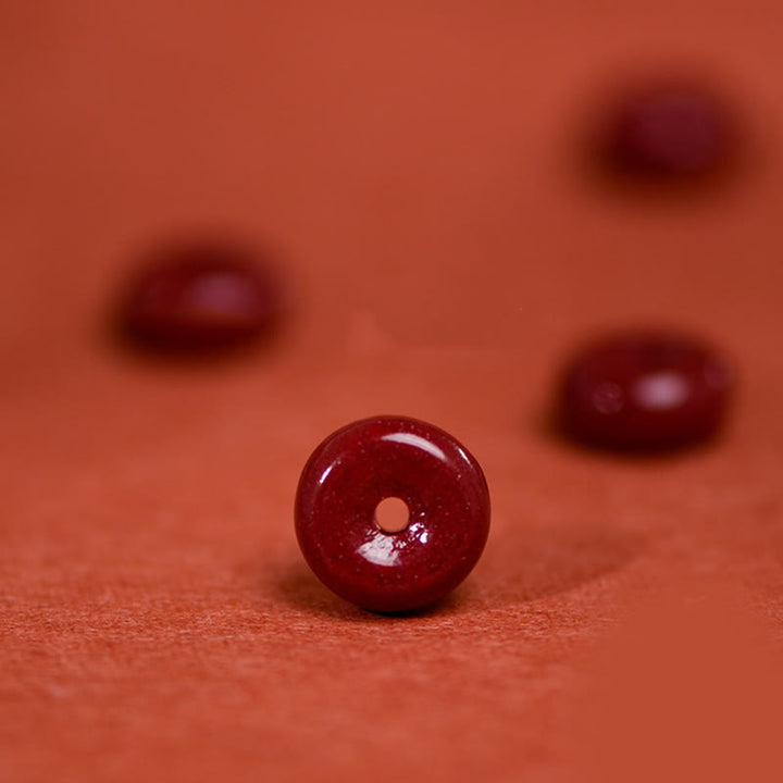 Buddha Stones Friedensarmband mit Zinnober-Schnalle, handgefertigt, verstellbar, mit Segenssymbol - image 10