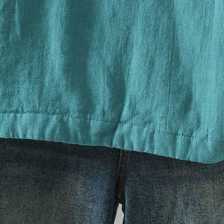 Buddha Stones Vintage Winterjacke mit Froschknopfverschluss, langen Ärmeln, Damen-Thermojacke aus Baumwolle - image 11