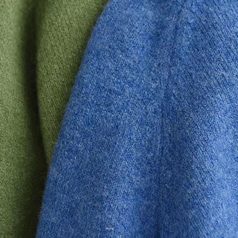 Buddha Stones Winterpullover mit Rundhalsausschnitt, warm und langärmelig, Damen-Baumwollstrickpullover - image 9