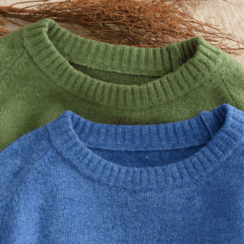 Buddha Stones Winterpullover mit Rundhalsausschnitt, warm und langärmelig, Damen-Baumwollstrickpullover - image 6