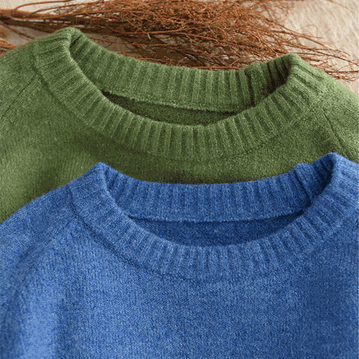 Buddha Stones Winterpullover mit Rundhalsausschnitt, warm und langärmelig, Damen-Baumwollstrickpullover - image 6