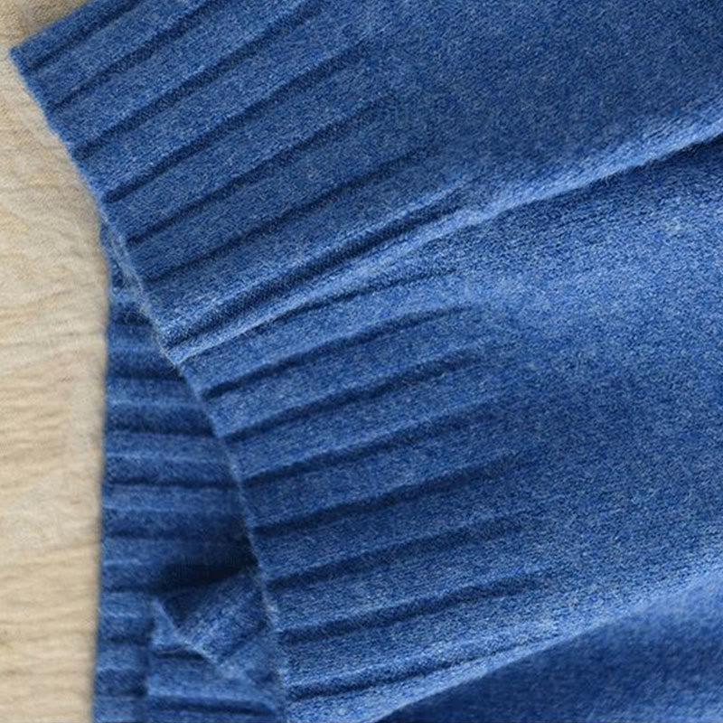 Buddha Stones Winterpullover mit Rundhalsausschnitt, warm und langärmelig, Damen-Baumwollstrickpullover - image 5