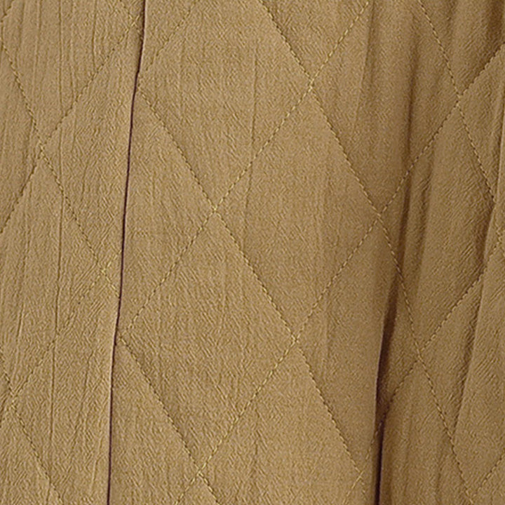 Buddha Stones Winterliche Damen-Thermojacke aus Baumwolle mit langen Ärmeln, Froschknopfverschluss, rautenförmigen Steppnähten und Taschen - image 14