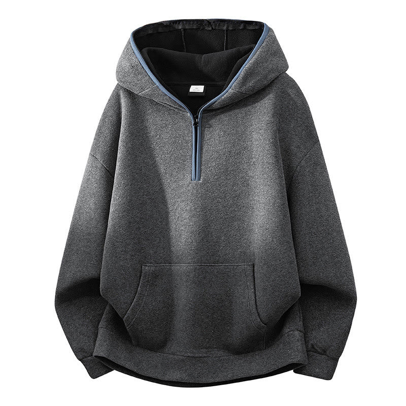 Buddha Stones Herbst-Winter-Hoodie mit Reißverschluss, Fleecefutter, langen Ärmeln und Baumwolle, Herren - Dunkelgrau - US/ UK/AU42, EU52 (3XL) - image 11