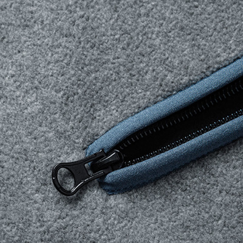 Buddha Stones Herbst-Winter-Hoodie mit Reißverschluss, Fleecefutter, langen Ärmeln und Baumwolle, Herren - image 3