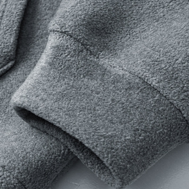 Buddha Stones Herbst-Winter-Hoodie mit Reißverschluss, Fleecefutter, langen Ärmeln und Baumwolle, Herren - image 6