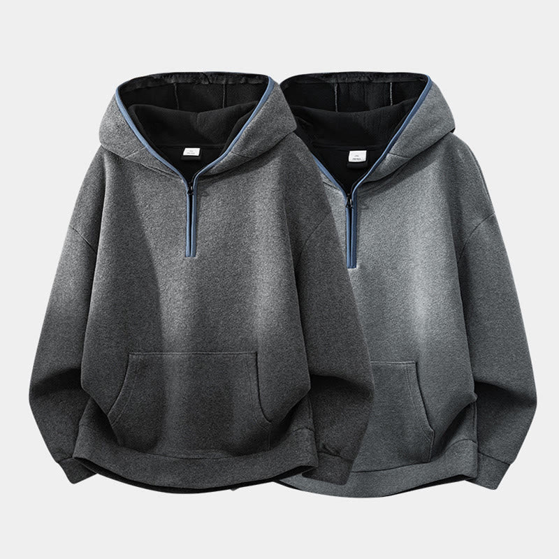 Buddha Stones Herbst-Winter-Hoodie mit Reißverschluss, Fleecefutter, langen Ärmeln und Baumwolle, Herren - image 13