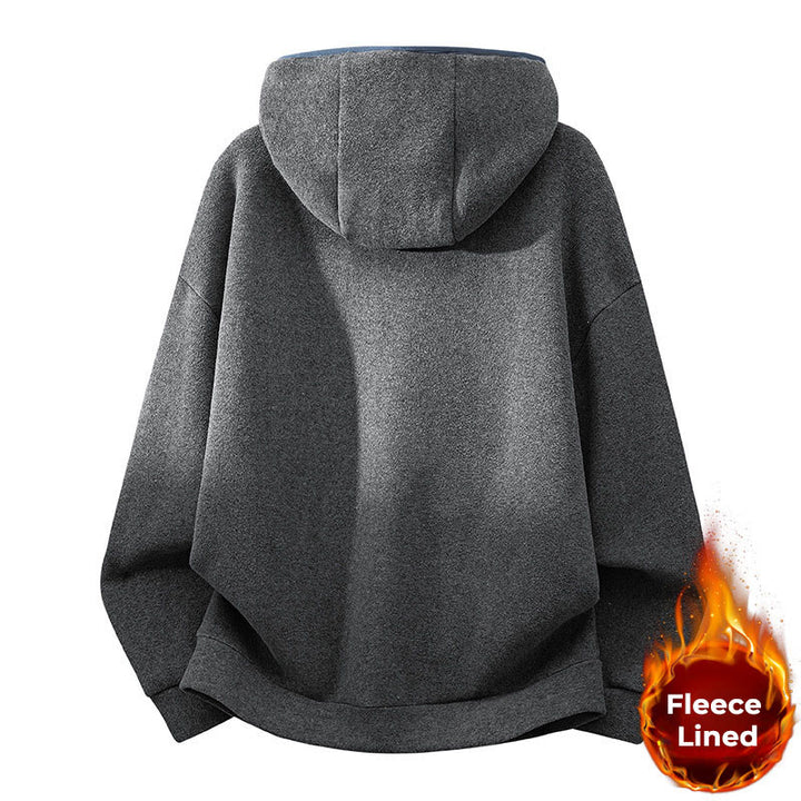 Buddha Stones Herbst-Winter-Hoodie mit Reißverschluss, Fleecefutter, langen Ärmeln und Baumwolle, Herren - image 12