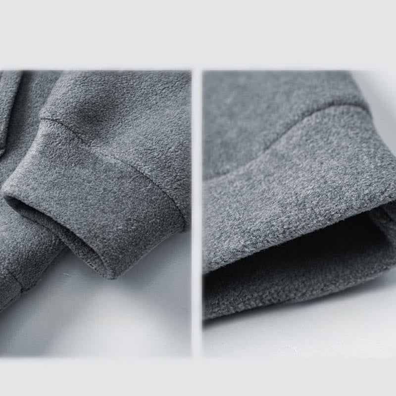 Buddha Stones Herbst-Winter-Hoodie mit Reißverschluss, Fleecefutter, langen Ärmeln und Baumwolle, Herren - image 9