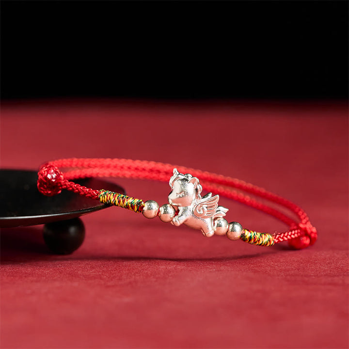 Buddha Stones, 925er Sterlingsilber, Armband aus der Reihe „Jahr des Pferdes – Wohlstandssymbol“ - image 1