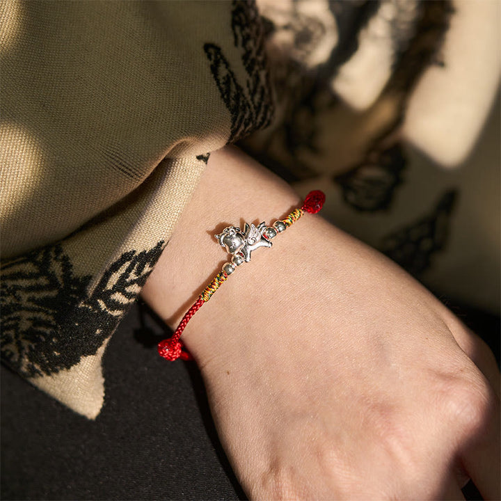 Buddha Stones, 925er Sterlingsilber, Armband aus der Reihe „Jahr des Pferdes – Wohlstandssymbol“ - image 6