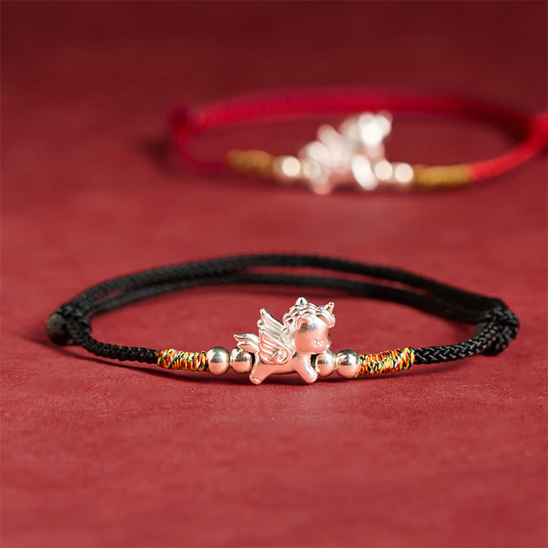 Buddha Stones, 925er Sterlingsilber, Armband aus der Reihe „Jahr des Pferdes – Wohlstandssymbol“ - image 17