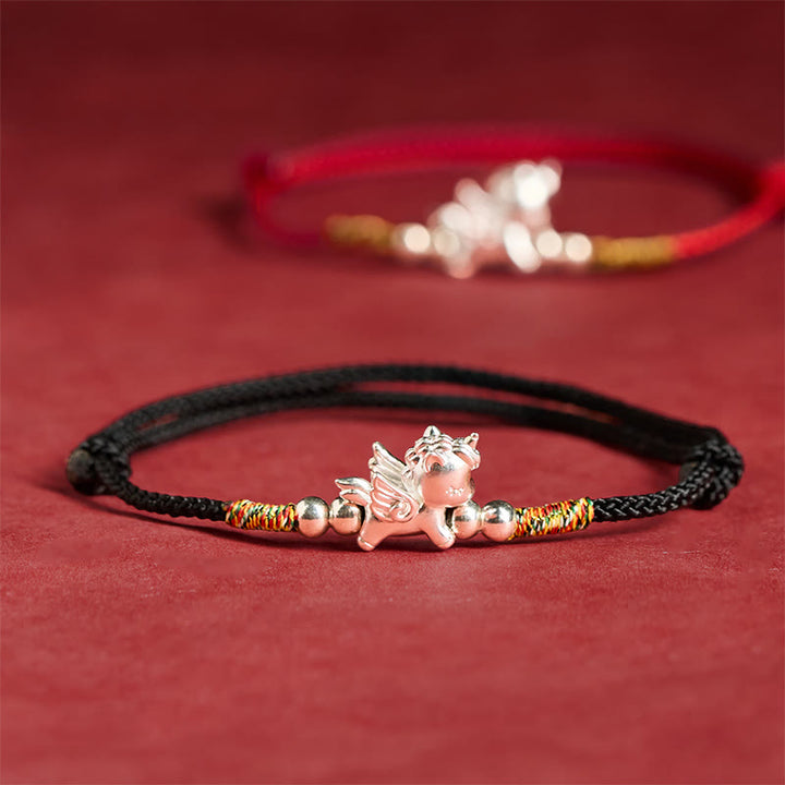 Buddha Stones, 925er Sterlingsilber, Armband aus der Reihe „Jahr des Pferdes – Wohlstandssymbol“ - image 17