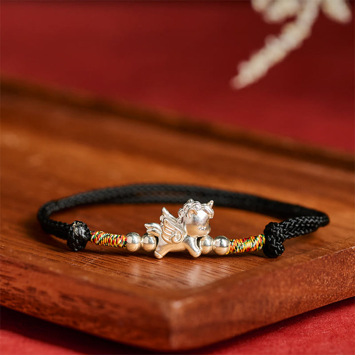 Buddha Stones, 925er Sterlingsilber, Armband aus der Reihe „Jahr des Pferdes – Wohlstandssymbol“ - image 14