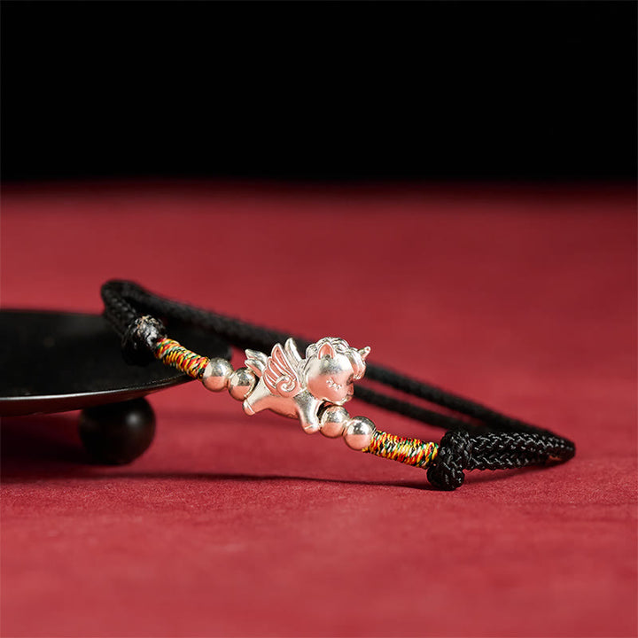 Buddha Stones, 925er Sterlingsilber, Armband aus der Reihe „Jahr des Pferdes – Wohlstandssymbol“ - image 12