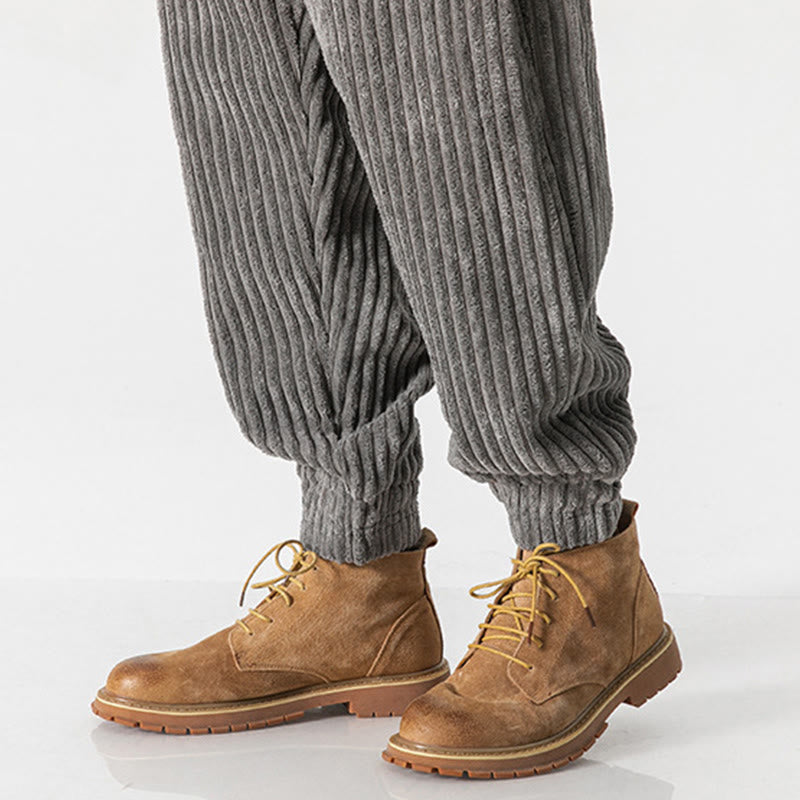 Buddha Stones Winter Cordhose für Herren, einfarbig, knöchellang, mit Taschen - image 14