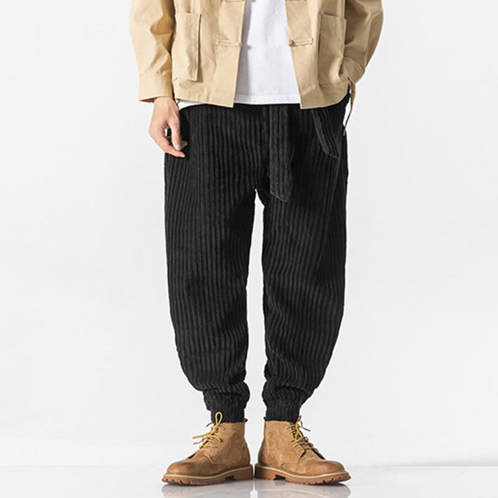 Buddha Stones Winter Cordhose für Herren, einfarbig, knöchellang, mit Taschen - image 18