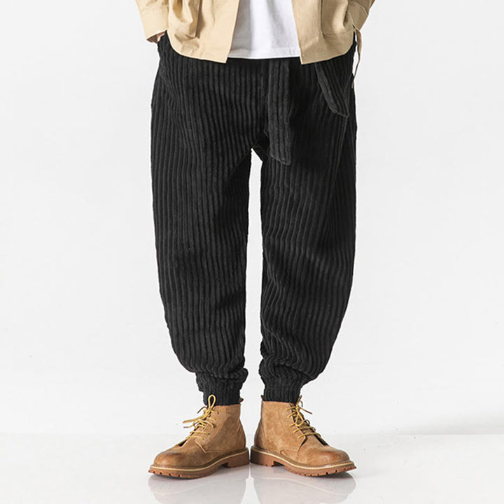 Buddha Stones Winter Cordhose für Herren, einfarbig, knöchellang, mit Taschen - image 16