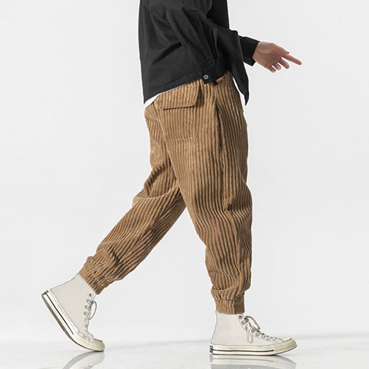 Buddha Stones Winter Cordhose für Herren, einfarbig, knöchellang, mit Taschen - image 32