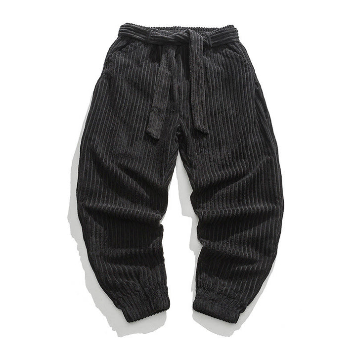Buddha Stones Winter Cordhose für Herren, einfarbig, knöchellang, mit Taschen - Schwarz - US/ UK/AU46, EU56 (5XL) - image 15