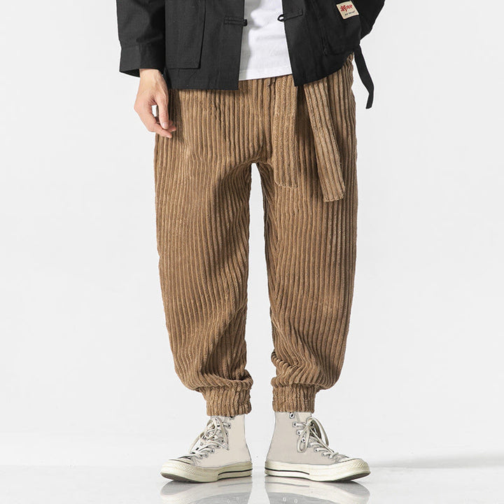 Buddha Stones Winter Cordhose für Herren, einfarbig, knöchellang, mit Taschen - image 25