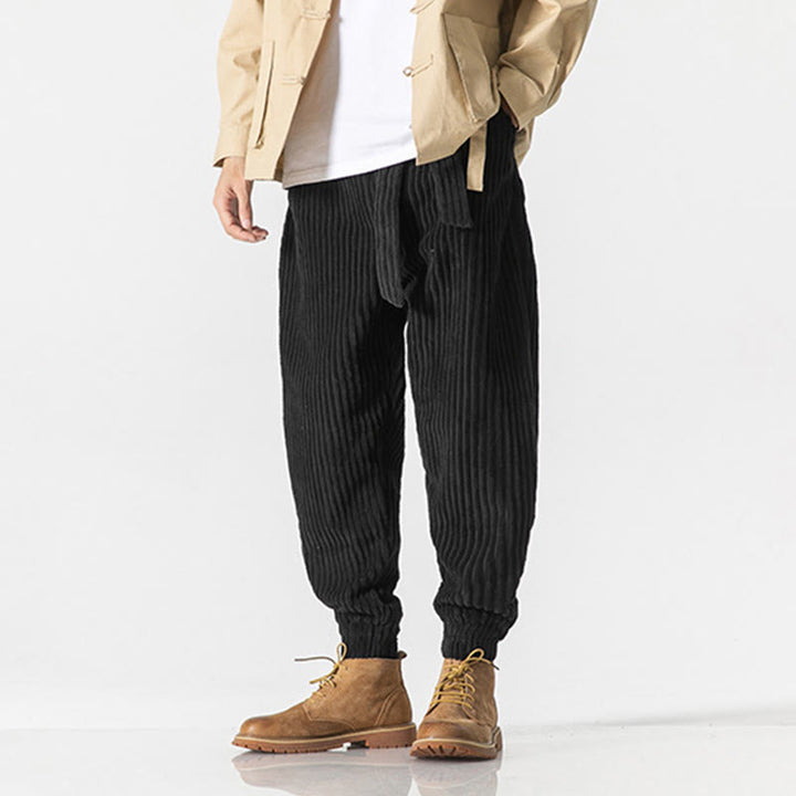 Buddha Stones Winter Cordhose für Herren, einfarbig, knöchellang, mit Taschen - image 20