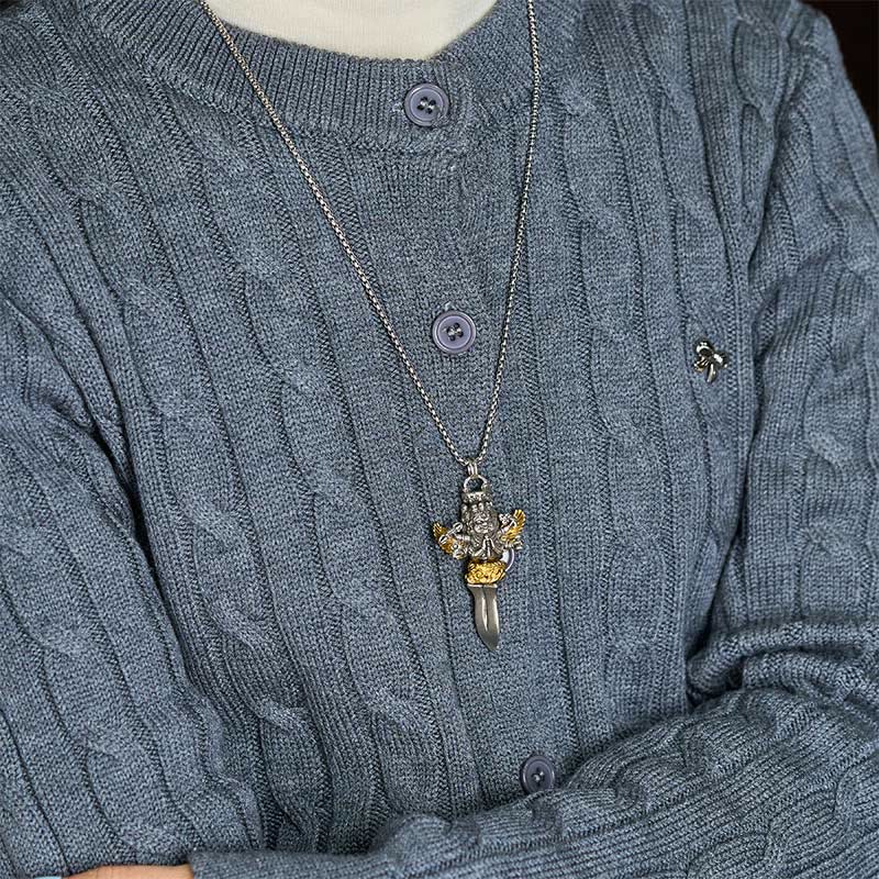 Buddha Stones, tibetischer Vajra, drei Köpfe, sechs Arme, Kupfer, heilende spirituelle Kraft - image 5