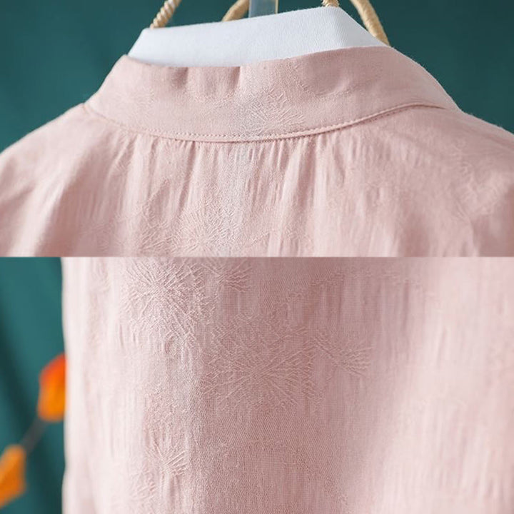 Winterliche Damen-Thermojacke aus Baumwolle mit Buddha Stones, Froschknopfstickerei, Blumenranken und Stickerei. - image 10