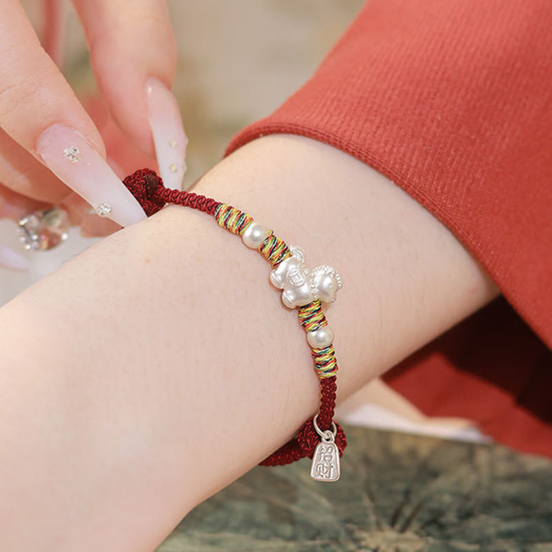 Buddha Stones, 999er Sterlingsilber, Jahr des Pferdes, Freiheit, handgefertigtes Armband - image 9