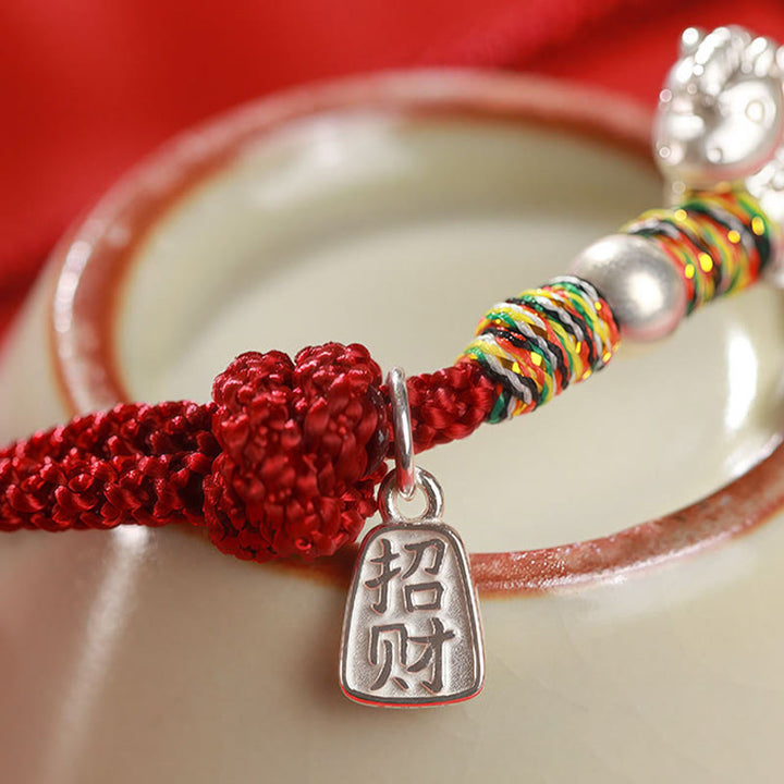 Buddha Stones, 999er Sterlingsilber, Jahr des Pferdes, Freiheit, handgefertigtes Armband - image 12