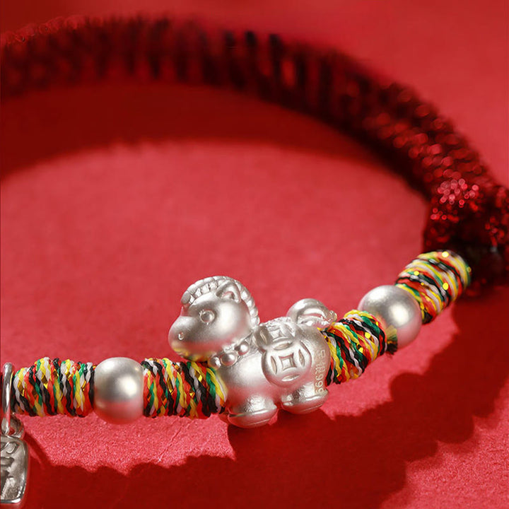 Buddha Stones, 999er Sterlingsilber, Jahr des Pferdes, Freiheit, handgefertigtes Armband - image 15