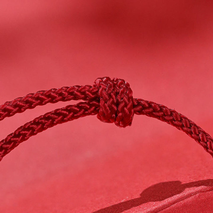 Buddha Stones ​​Armband aus 999er Sterlingsilber und rotem Achat – Jahr des Pferdes – Wohlstandssymbol - image 9